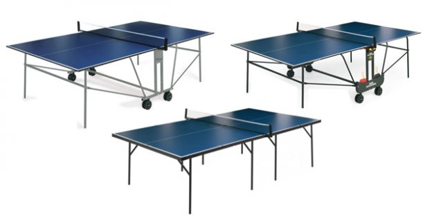 Tres mesas de ping pong